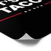 Funny Let's Go Taco Poster (Ecke)