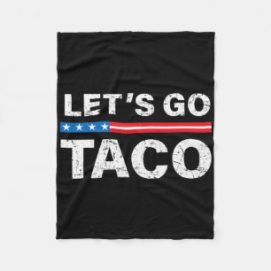 Funny Let's Go Taco Shirt Lass uns Taco gehen. Fleecedecke
