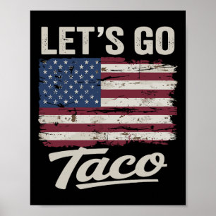 Funny Let's Go Taco Shirt Lass uns Taco Männer Fra Poster