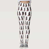 Funny Let's Go! Walk Affenpinscher (Black Natural) Leggings (Vorderseite)