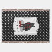 Funny Let's Go! Walk Belgian Sheepdog (black 1) Decke (Vorderseite)