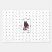 Funny Let's Go! Walk Belgian Sheepdog (black 1) Geschenkpapier Set (Vorderseite 3)