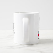 Funny Let's Go! Walk Belgian Sheepdog (black 1) Jumbo-Tasse (Rückseite)