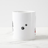 Funny Let's Go! Walk Belgian Sheepdog (black 1) Jumbo-Tasse (Vorderseite)