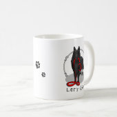 Funny Let's Go! Walk Belgian Sheepdog (black 1) Kaffeetasse (VorderseiteRechts)