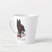 Funny Let's Go! Walk Belgian Sheepdog (black 1) Milchtasse (Linke Ecke)