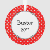 Funny Let's Go! Walk Belgian Sheepdog (black 1) Ornament (Rückseite)