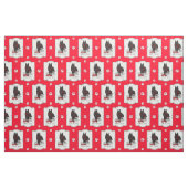 Funny Let's Go! Walk Belgian Sheepdog (black 1) Stoff (Fat Quarter (45,7 x 55,9 cm))