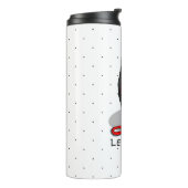 Funny Let's Go! Walk Belgian Sheepdog (black 1) Thermosbecher (Nach links gedreht)