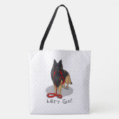 Funny Let's Go! Walk Belgian Tervuren (original) Tasche (Vorderseite)