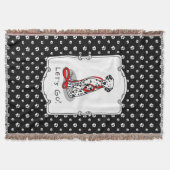 Funny Let's Go! Walk Dalmatian Dog (black 1) Decke (Vorderseite)