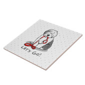Funny Let's Go! Walk Old English Sheepdog (Grau 1) Fliese (Seite)