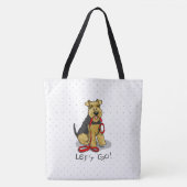 Funny Let's Go! Welsh Terrier Dog mit Leash Tasche (Vorderseite)