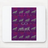 Funny Lets Go Zebra Hakuna Matata motif Design Co Mousepad (Vorne)