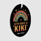 Funny "Let's have a Kiki" LGBT Trans Gender Retro Ornament (Vorderseite)