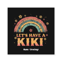 Funny "Let's have a Kiki" LGBT Trans Gender Retro