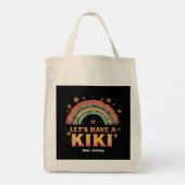 Funny "Let's have a Kiki" LGBT Trans Gender Retro Tragetasche (Rückseite)