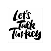 Funny Let's reden Türkei Erntedank Dinner Sprichwo Gummistempel (Prägung)