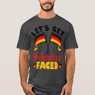 Funny Let's Schnitzel gegenüber Deutschland Flag O T-Shirt