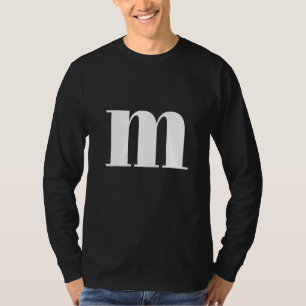 Funny Letter M Chocolate Candy Halloween Team Grup T-Shirt