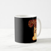 Funny Letter T Ice Cream Chocolate Sprinkles Kaffeetasse (VorderseiteRechts)