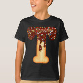 Funny Letter T Ice Cream Chocolate Sprinkles  T-Shirt (Vorderseite)