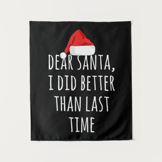 Funny Letter to Santa Christmas Geschenke Wandteppich (Vorderseite)