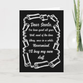 Funny Letter to Weihnachten Weihnachten Weihnachts Karte (Vorderseite)