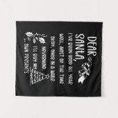 Funny Letter to Weihnachten Weihnachten Weihnachts Wandteppich (Vorderseite (Horizontal))