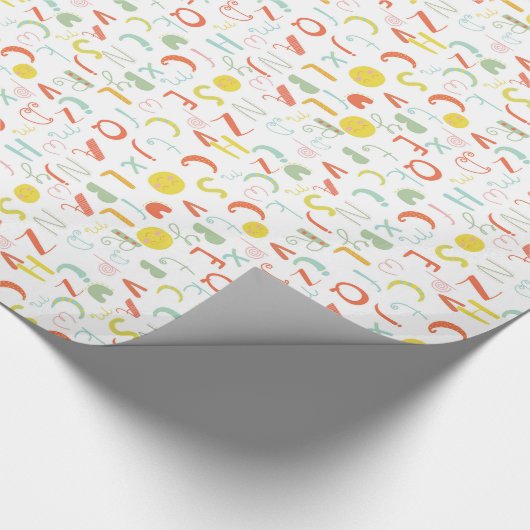 Funny Letters Geschenkpapier (Ecke)