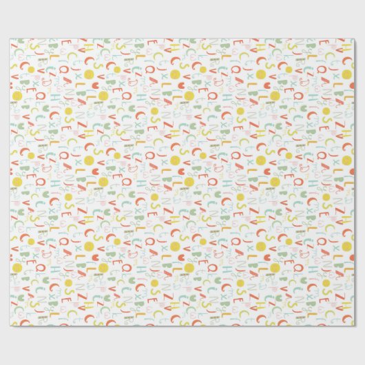 Funny Letters Geschenkpapier (Flach)