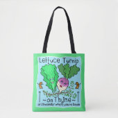 Funny Lettuce Gemüse Puppe Grundschullehrer Tasche (Vorderseite)