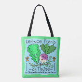 Funny Lettuce Gemüse Puppe Grundschullehrer Tasche (Rückseite)