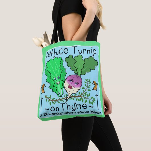 Funny Lettuce Gemüse Puppe Grundschullehrer Tasche (Von Nahem)