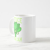 Funny Lettuce Romaine Calm Meditation Yoga Zen Kaffeetasse (Vorderseite Links)