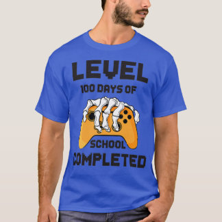Funny Level 100 Days of School abgeschlossen glück T-Shirt
