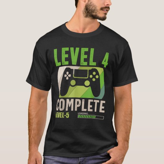 Funny Level 4 - Komplette Level 5 Ladespieler 4. T-Shirt (Vorderseite)