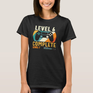 Funny Level 6 Vollständiges Vintages Retro 6. Hoch T-Shirt