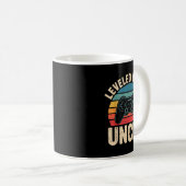 Funny Leveled Up To Uncle Video Gamers Gaming Cute Kaffeetasse (VorderseiteRechts)
