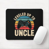 Funny Leveled Up To Uncle Video Gamers Gaming Cute Mousepad (Mit Mouse)