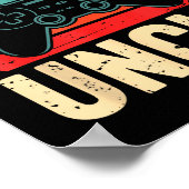 Funny Leveled Up To Uncle Video Gamers Gaming Cute Poster (Ecke)