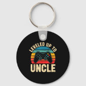 Funny Leveled Up To Uncle Video Gamers Gaming Cute Schlüsselanhänger (Vorderseite)