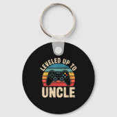 Funny Leveled Up To Uncle Video Gamers Gaming Cute Schlüsselanhänger (Vorderseite)