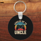 Funny Leveled Up To Uncle Video Gamers Gaming Cute Schlüsselanhänger (Vorderseite)