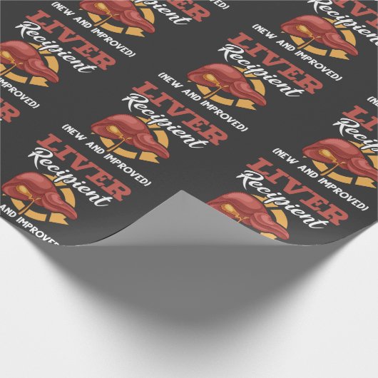 Funny Lever Transplantat Empfänger Operation gut Geschenkpapier (Ecke)