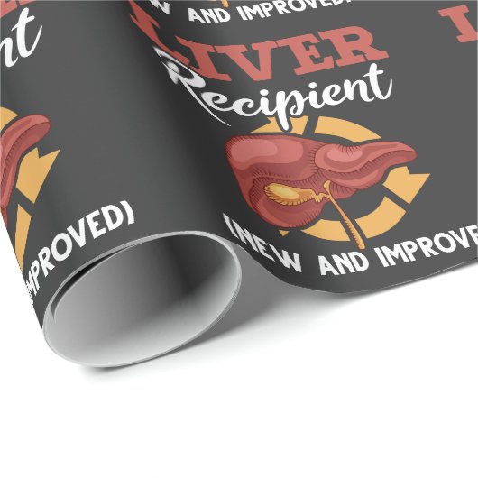 Funny Lever Transplantat Empfänger Operation gut Geschenkpapier (Rolleneckpunkt)