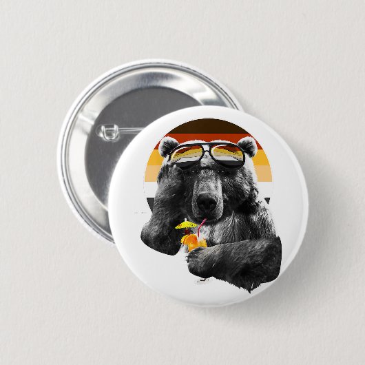 Funny LGBT Gay Bear Prix Button (Vorne & Hinten)