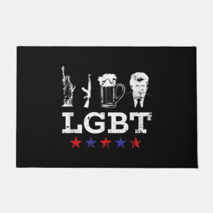 Funny LGBT Liberty Beer Trump Funny LGBT Fußmatte