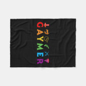 Funny Lgbt Pride Gay Gamer Videospiel Lover Fleecedecke (Vorderseite (Horizontal))