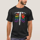Funny LGBT Pride Gay Lesbian Easy Halloween Costum T-Shirt (Vorderseite)